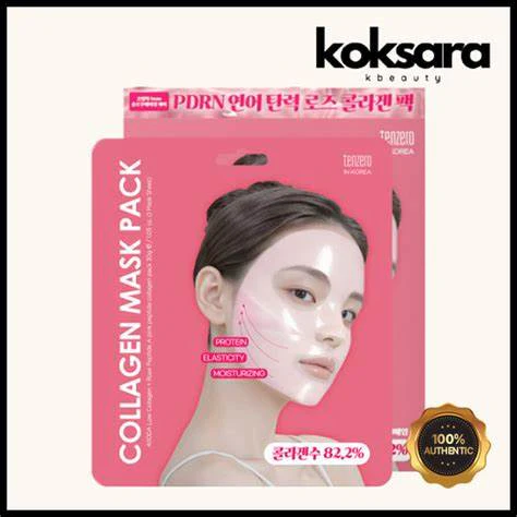 PDRN Rose Collagen Mask 3 i æsken